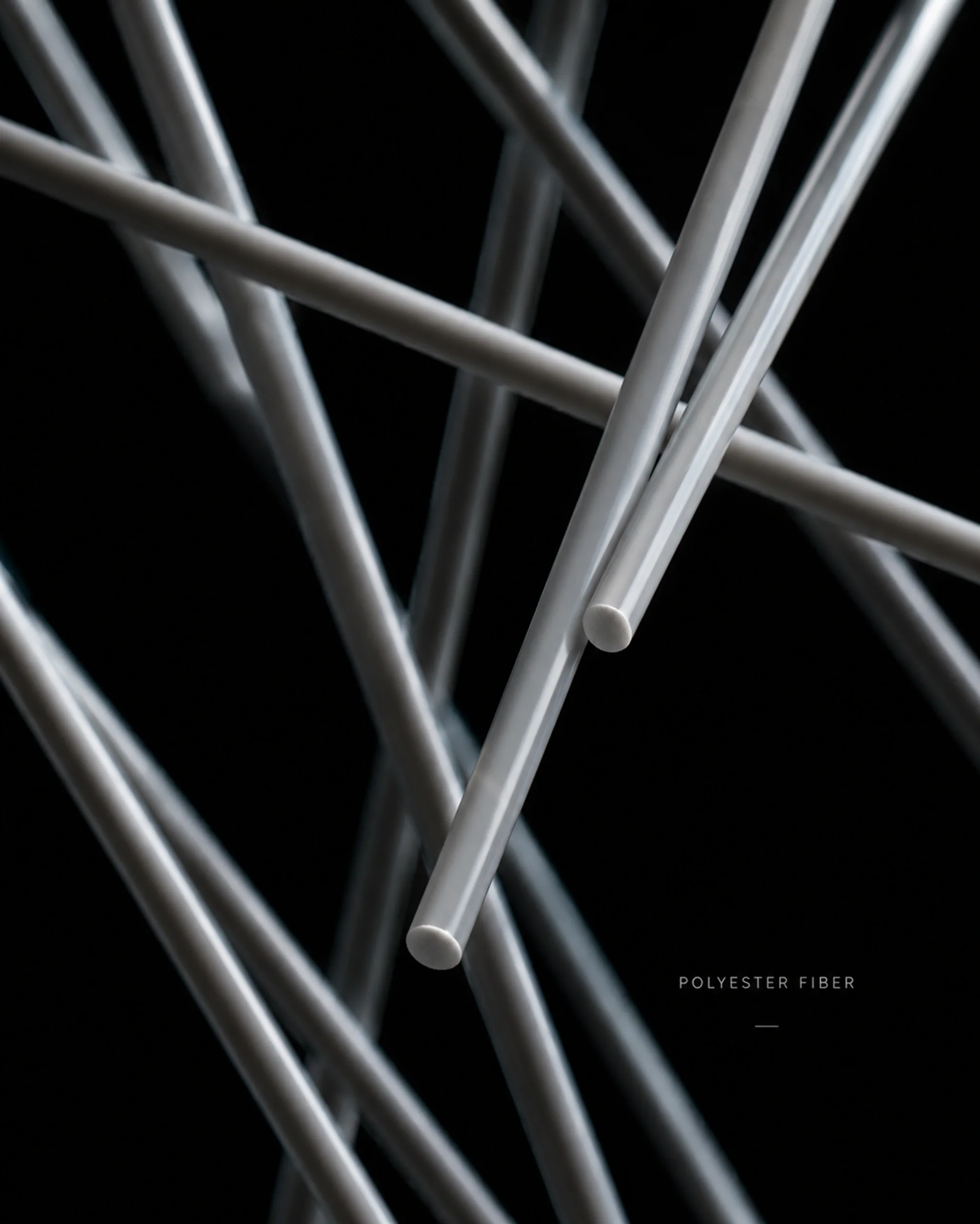 Polyester — Illustrative microscopic visualization; scale not documented