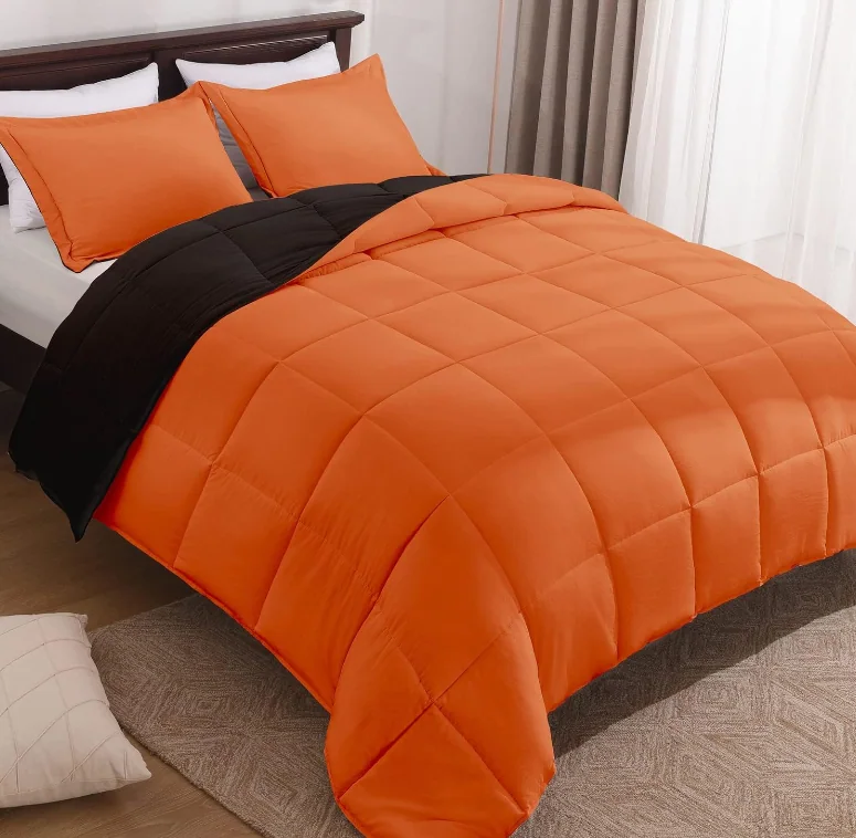 Fluffy Comforter Queen Set for All Seasons - Reversible White Queen Comforter Set — product image 7
