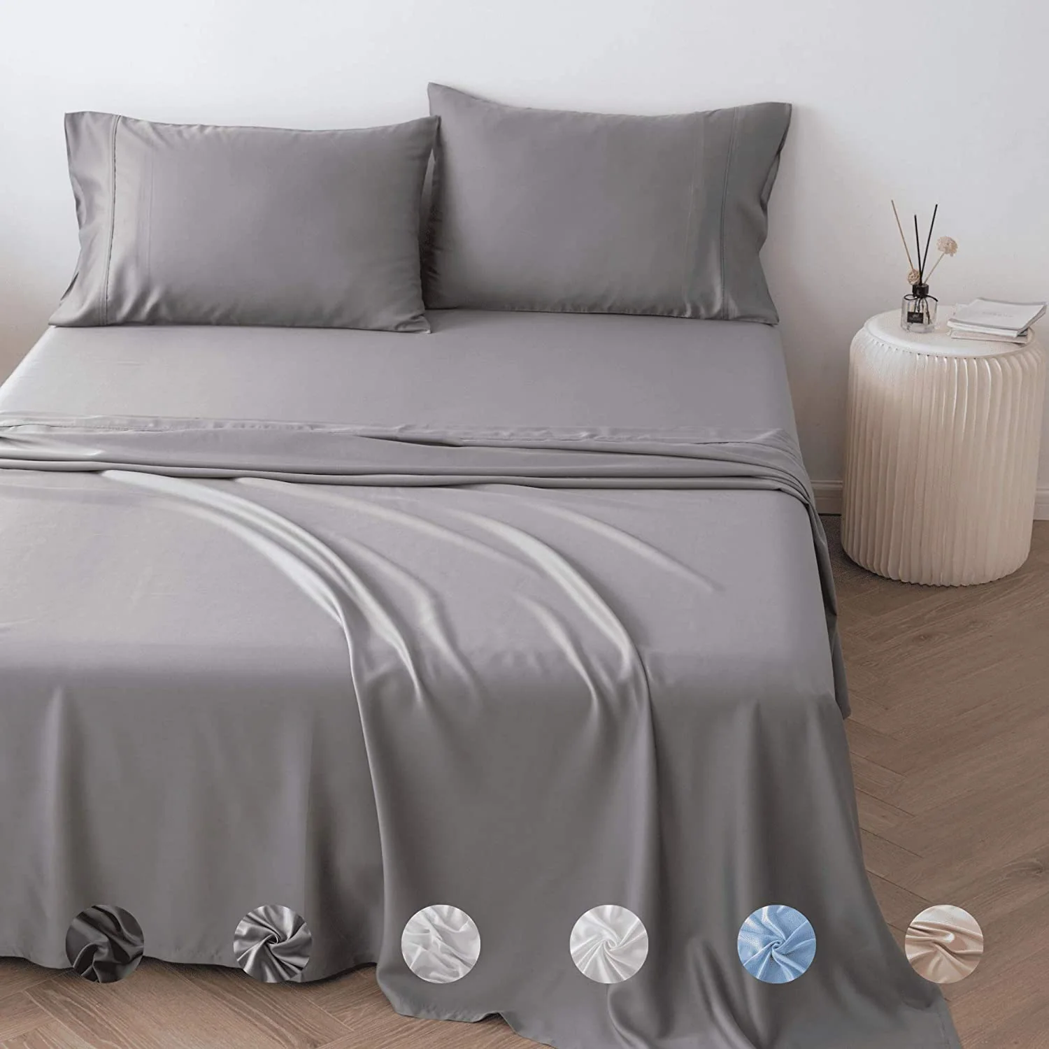 100% Tencel Lyocell Full Size Bed Sheets Set 4PC- Softest Cooling — product image 4