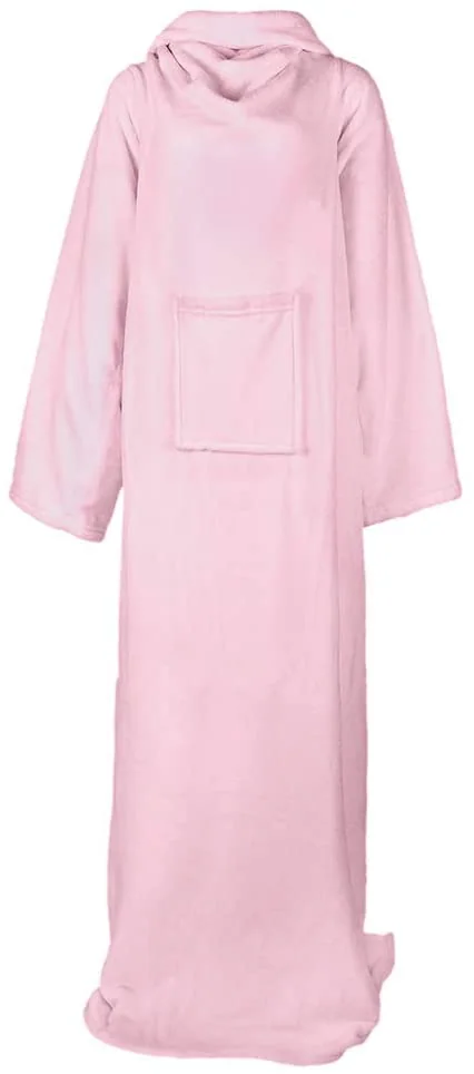 Extra Soft Wearable Fleece Blanket with Sleeves TV Blanket for Adult — product image 8