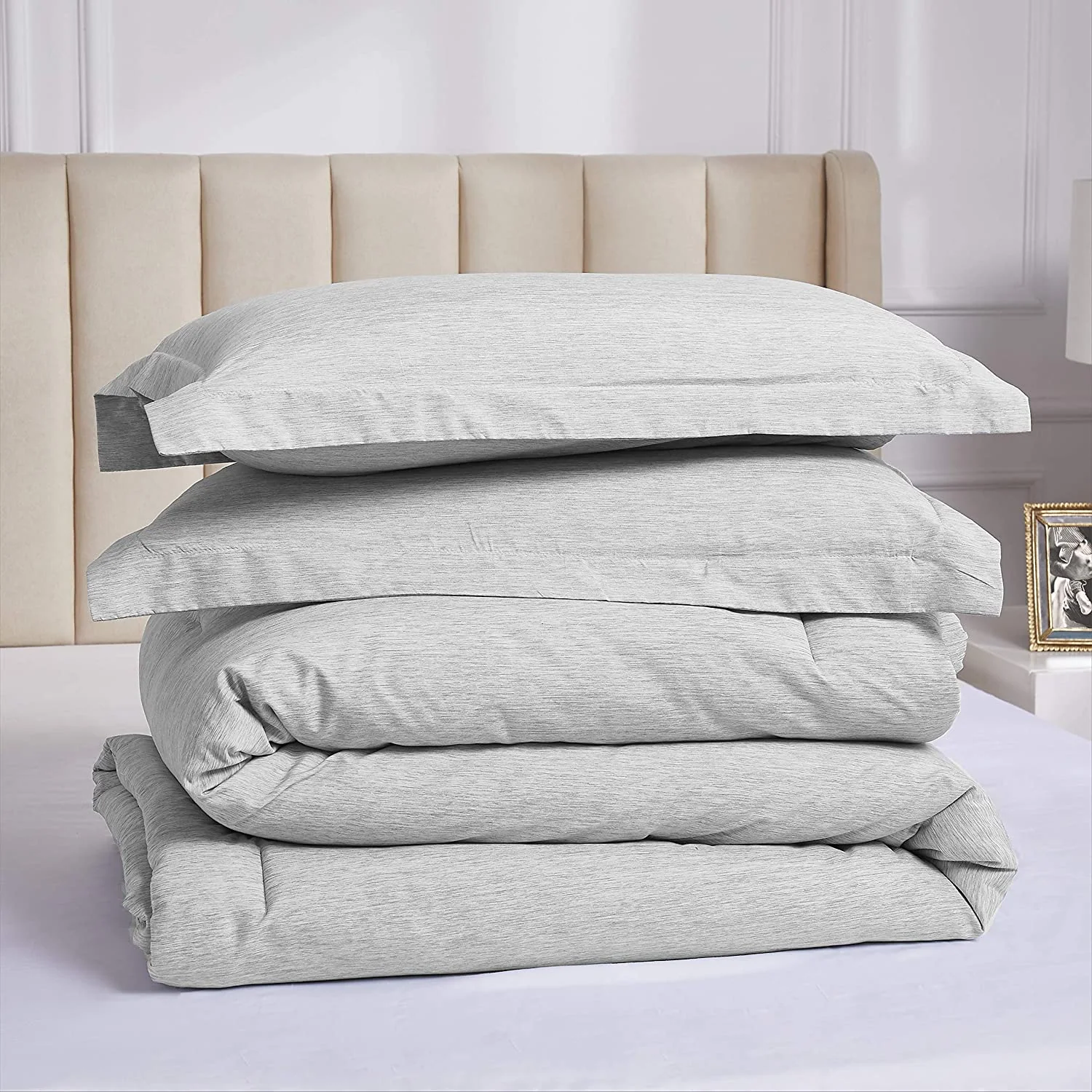 Cationic Dyeing Comforter Set -All Season Cationic Dyeing Comforter Set with 2 Pillow Shams — product image 4
