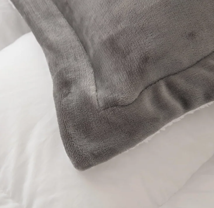 Sherpa Comforter Set King Size, Soft Spring Warm All Season Down Alternative Bedding Sets — product image 10