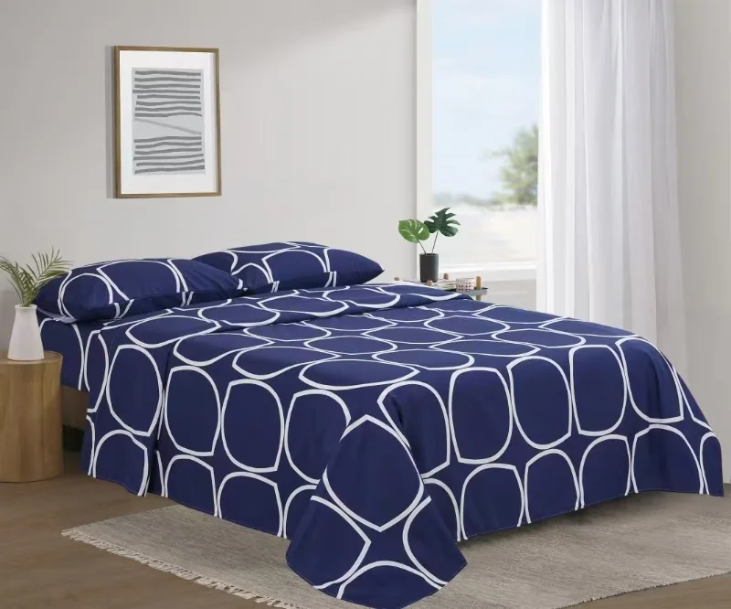Printed Microfiber Bed Sheet Set — product image 1