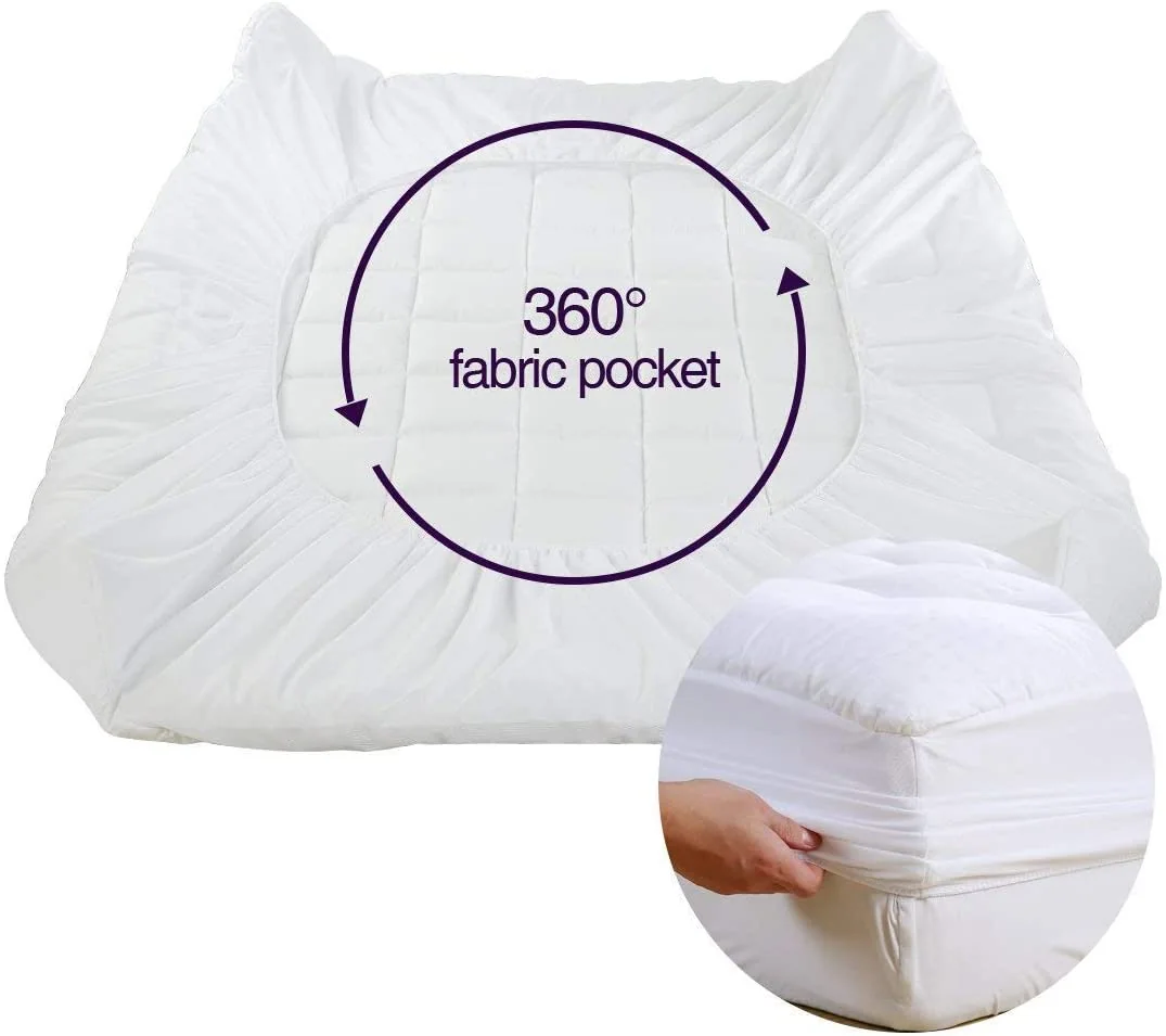 Pillow Top Mattress Topper Mattress Pad -Mattress Cover Quilted Fitted Mattress Protector — product image 3