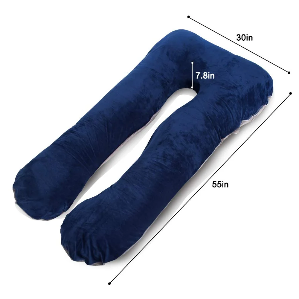 Pregnancy Pillows for Sleeping, U/C/J Shaped Full Body Maternity Pillow with Removable Cover - Support for Back, Legs, Belly, HIPS for Pregnant Women — product image 4