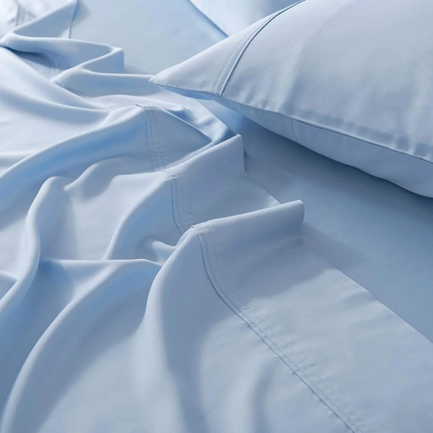 100% Tencel Lyocell Full Size Bed Sheets Set 4PC- Softest Cooling — product image 8