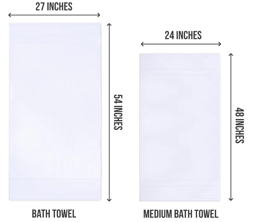 100% Ring Spun Cotton, Lightweight and Highly Absorbent Quick Drying Premium Towels for Hotel, Spa and Bathroom — product image 9