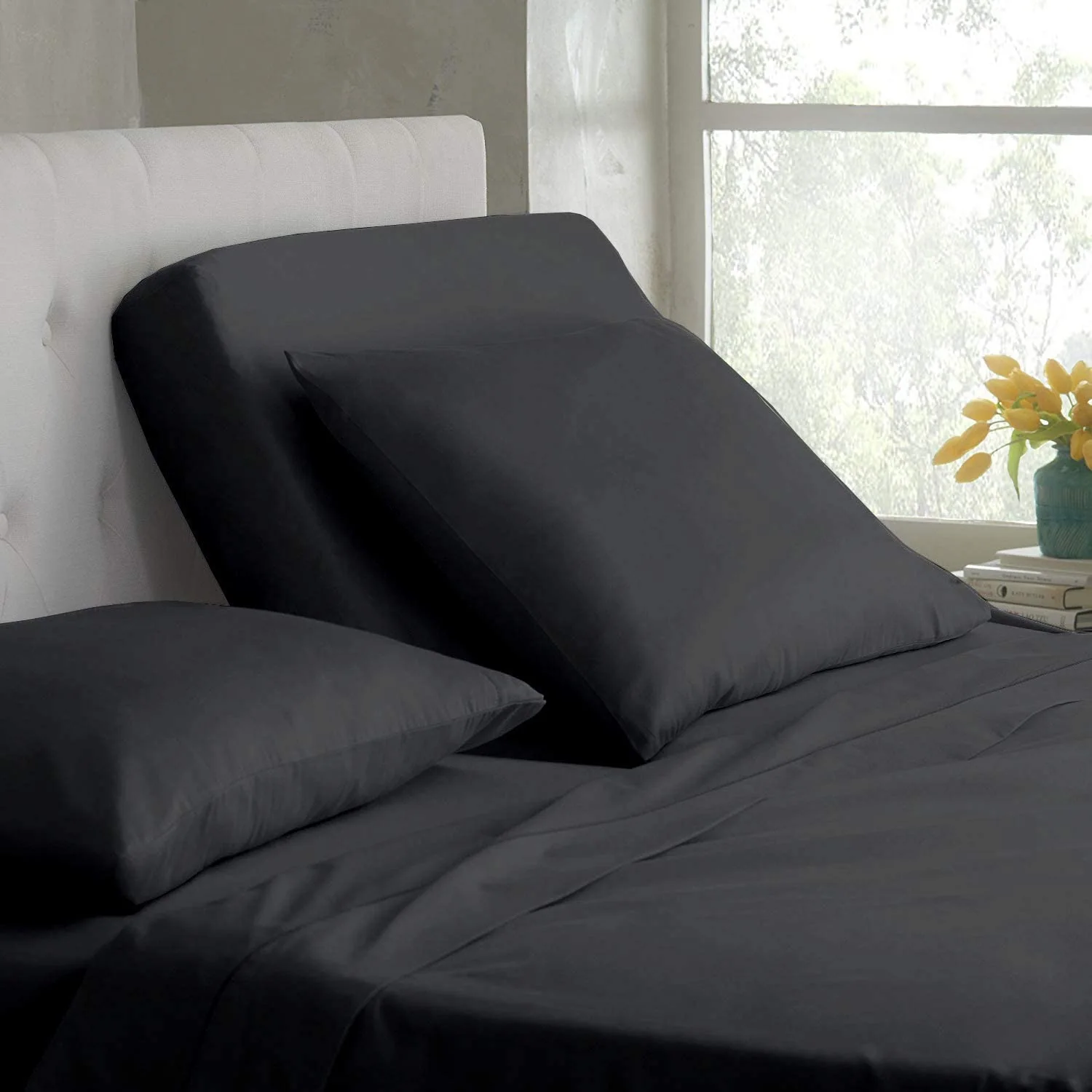 Split Microfiber Bed Sheet Set- 5 Piece Sheet Set - Comfy Breathable & Cooling Sheets for Adjustable Beds — product image 7
