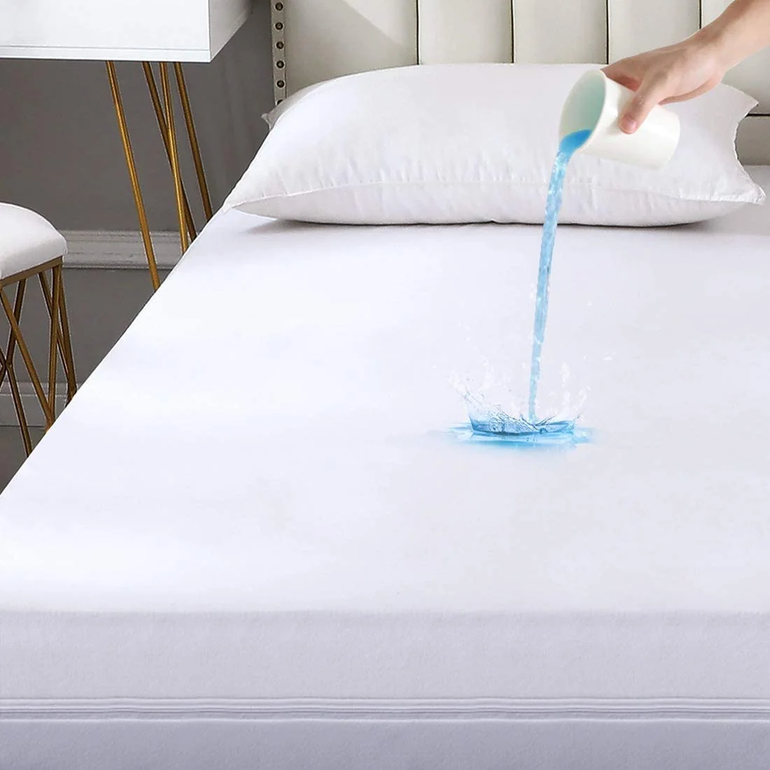 Waterproof Mattress Encasement - Zippered Bedbug Waterproof Mattress Cover, Premium Quality Hypoallergenic Bed Encasement — product image 3