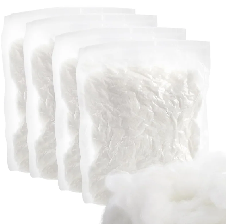Fake Down Soft Hcs White Down Feather Like Garment Jacket Filling Fiber Fill Material White Polyester Staple Fiber — product image 7