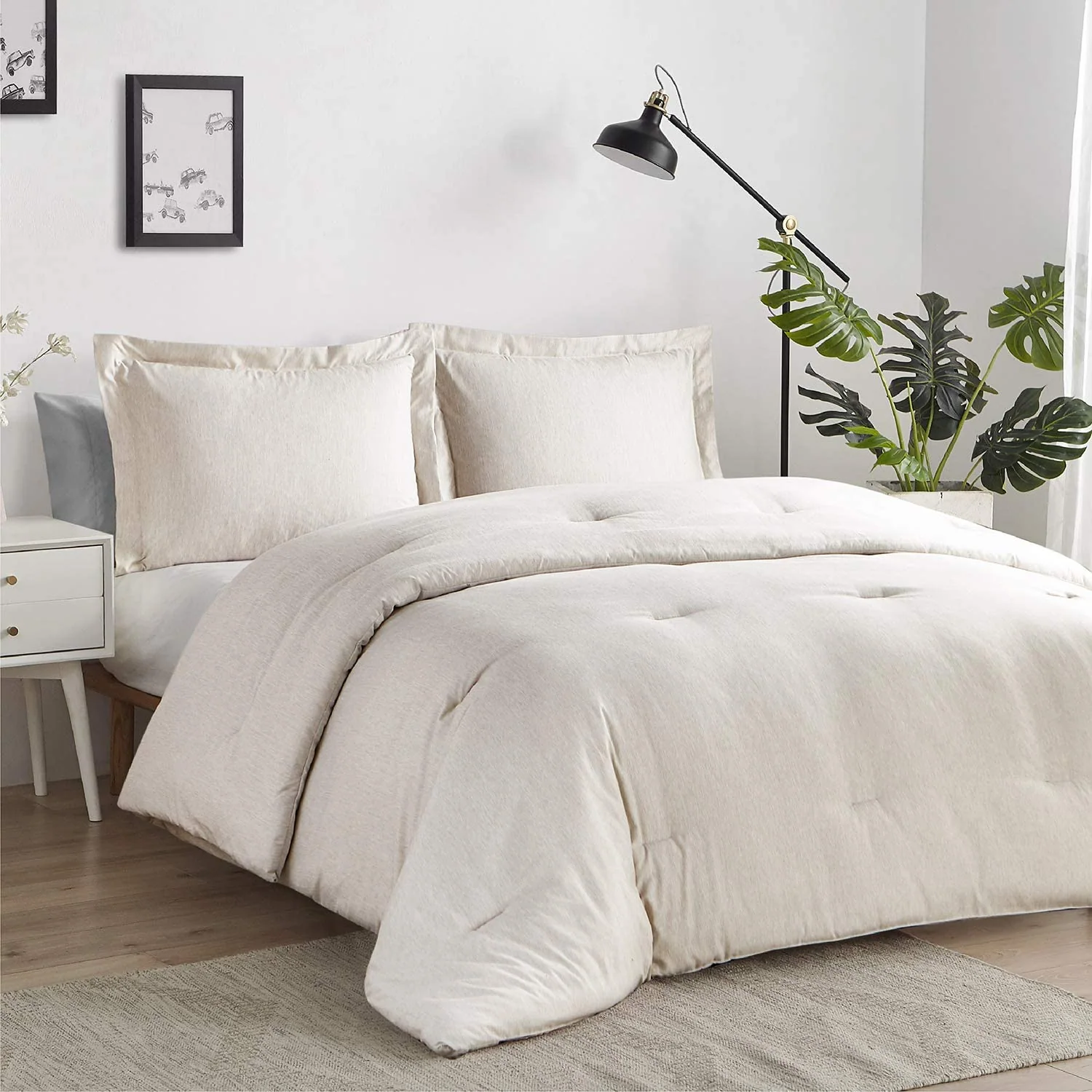 Cationic Dyeing Comforter Set -All Season Cationic Dyeing Comforter Set with 2 Pillow Shams — product image 7