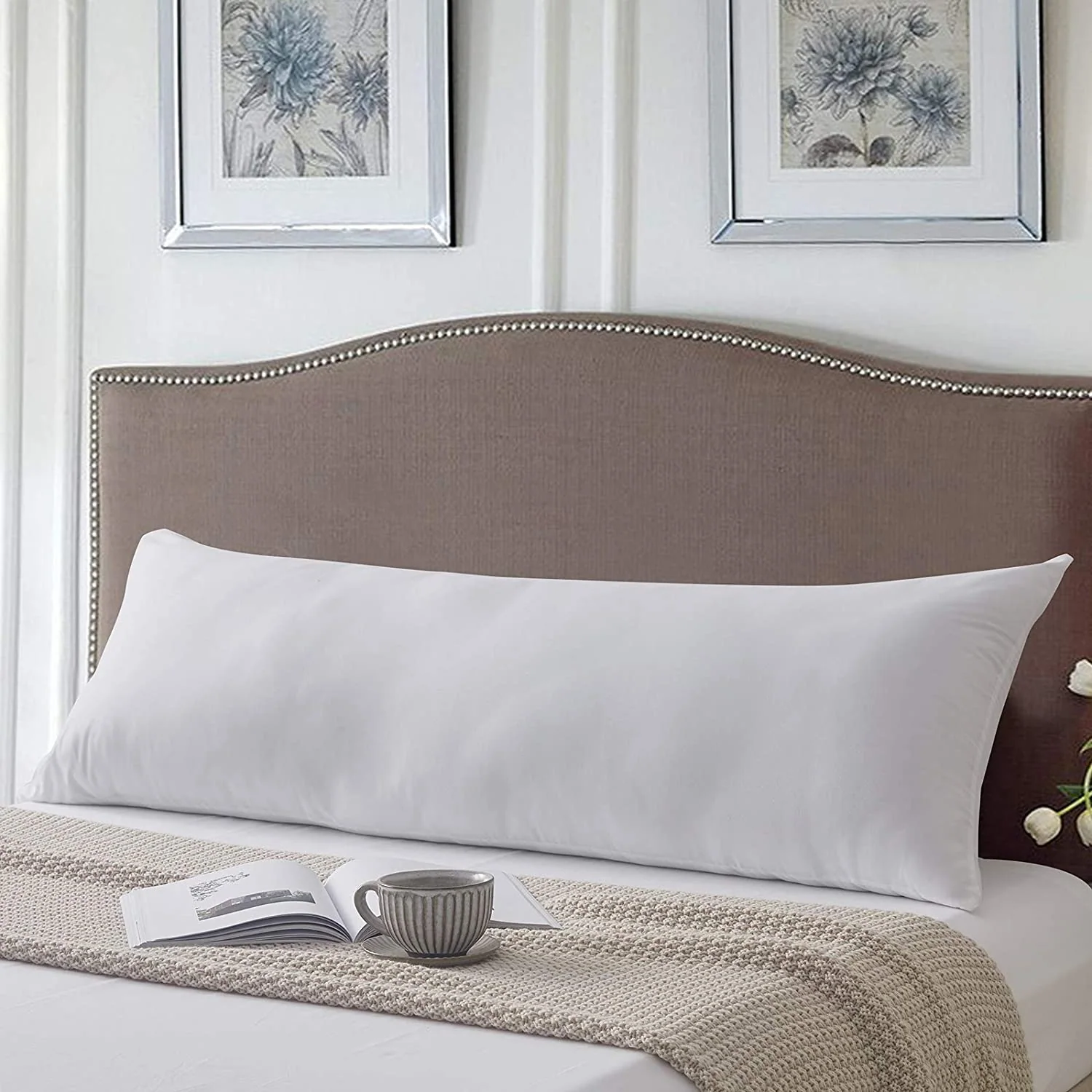 Large Body Pillow Insert- Breathable Full Body Pillow for Side Sleeper - Soft Long Bed Pillow for Adults — product image 8