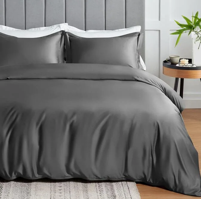 3-pcs bamboo duvet cover set - 100% Viscose derived from Bamboo, Organically Grown, Buttery Soft, Cooling Duvet Covers — product image 15