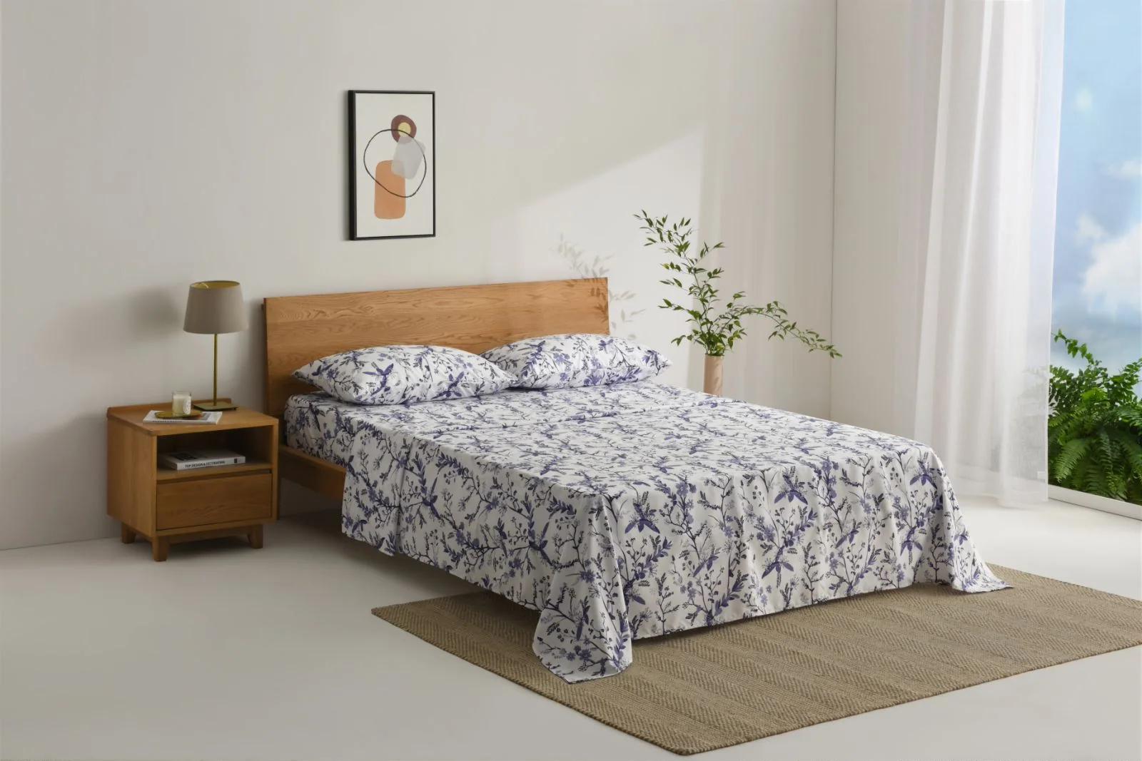 Printed Microfiber Bed Sheet Set — product image 1