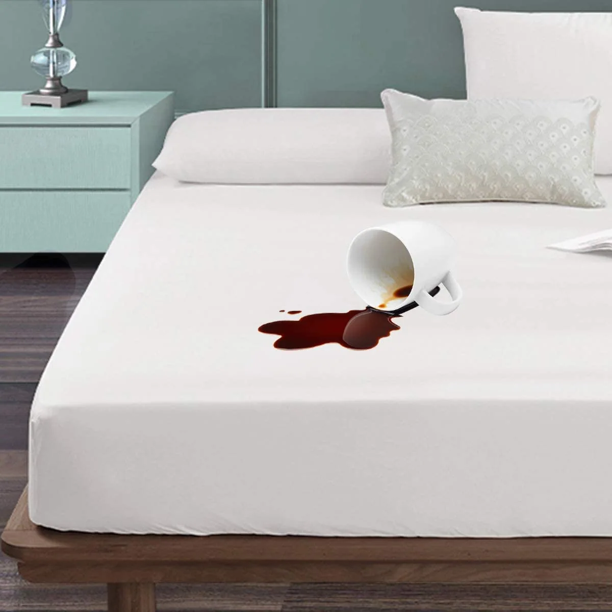 Terry Waterproof Mattress Protector -100% Waterproof Terry Cotton - Dust Proof Breathable Ultrasoft Noiseless — product image 1