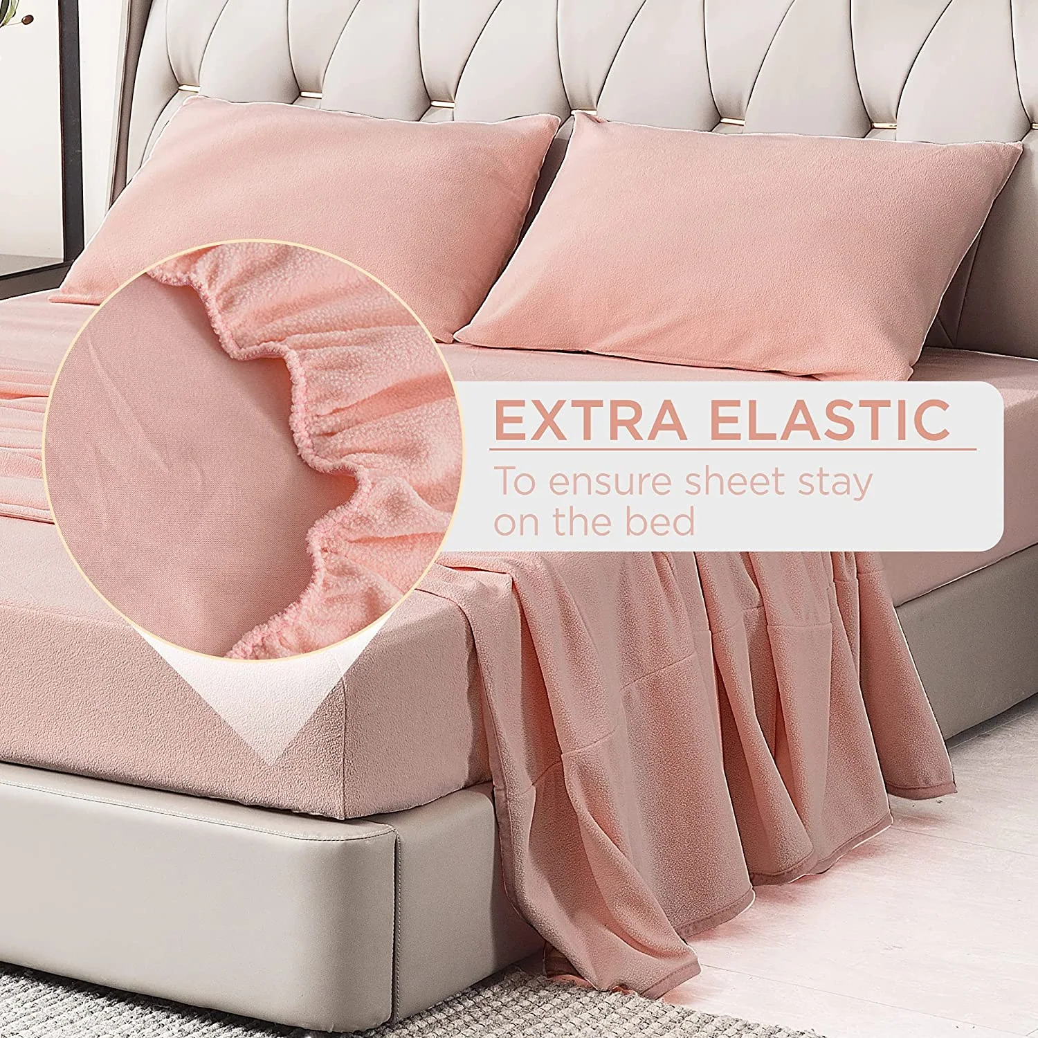 Micro Fleece Extra Soft Cozy Velvet Plush Sheet Set — product image 2