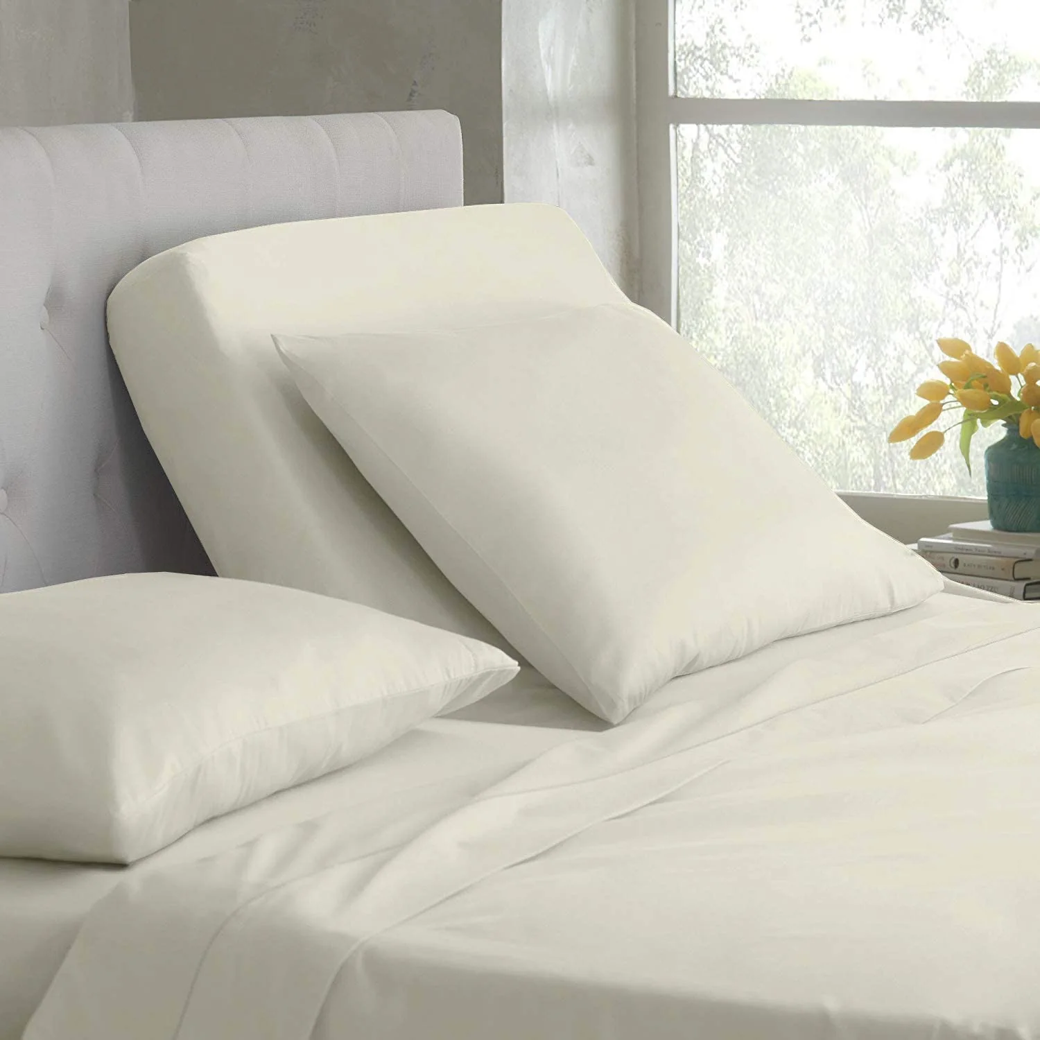 Split Microfiber Bed Sheet Set- 5 Piece Sheet Set - Comfy Breathable & Cooling Sheets for Adjustable Beds — product image 3