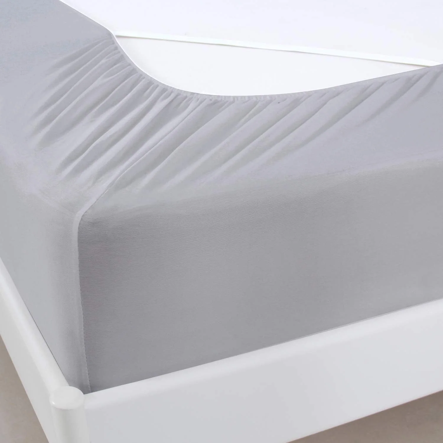 Box Spring Cover - Elastic Fabric Wrap Around 4 Sides Bed Skirt for Hotel & Home — product image 8