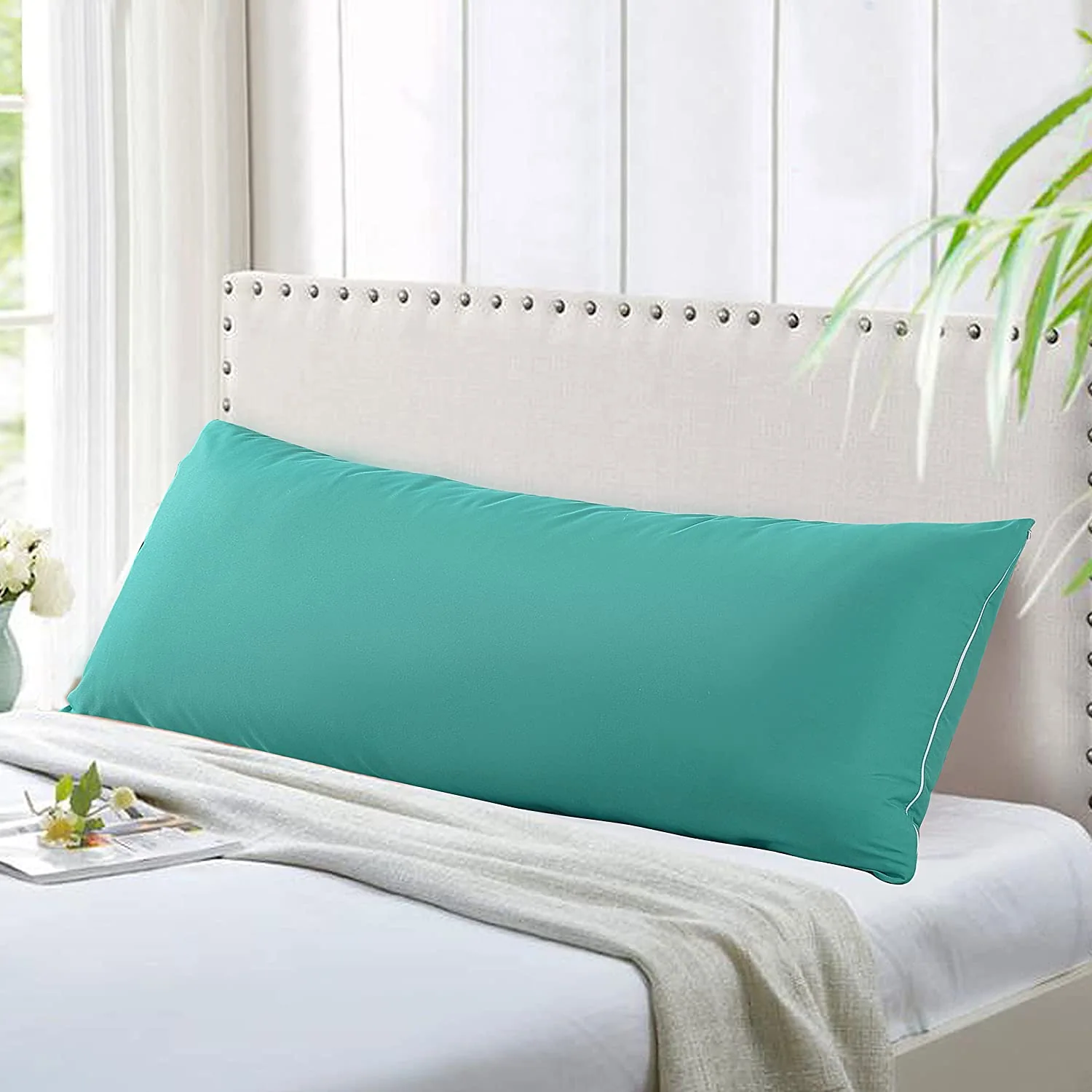 Large Body Pillow Insert- Breathable Full Body Pillow for Side Sleeper - Soft Long Bed Pillow for Adults — product image 10
