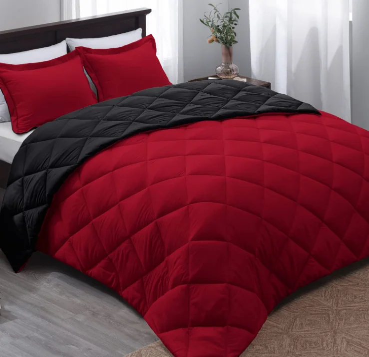 Reversible Comforter Set - Microfiber Bed Comforter Set for All Seasons, — product image 10