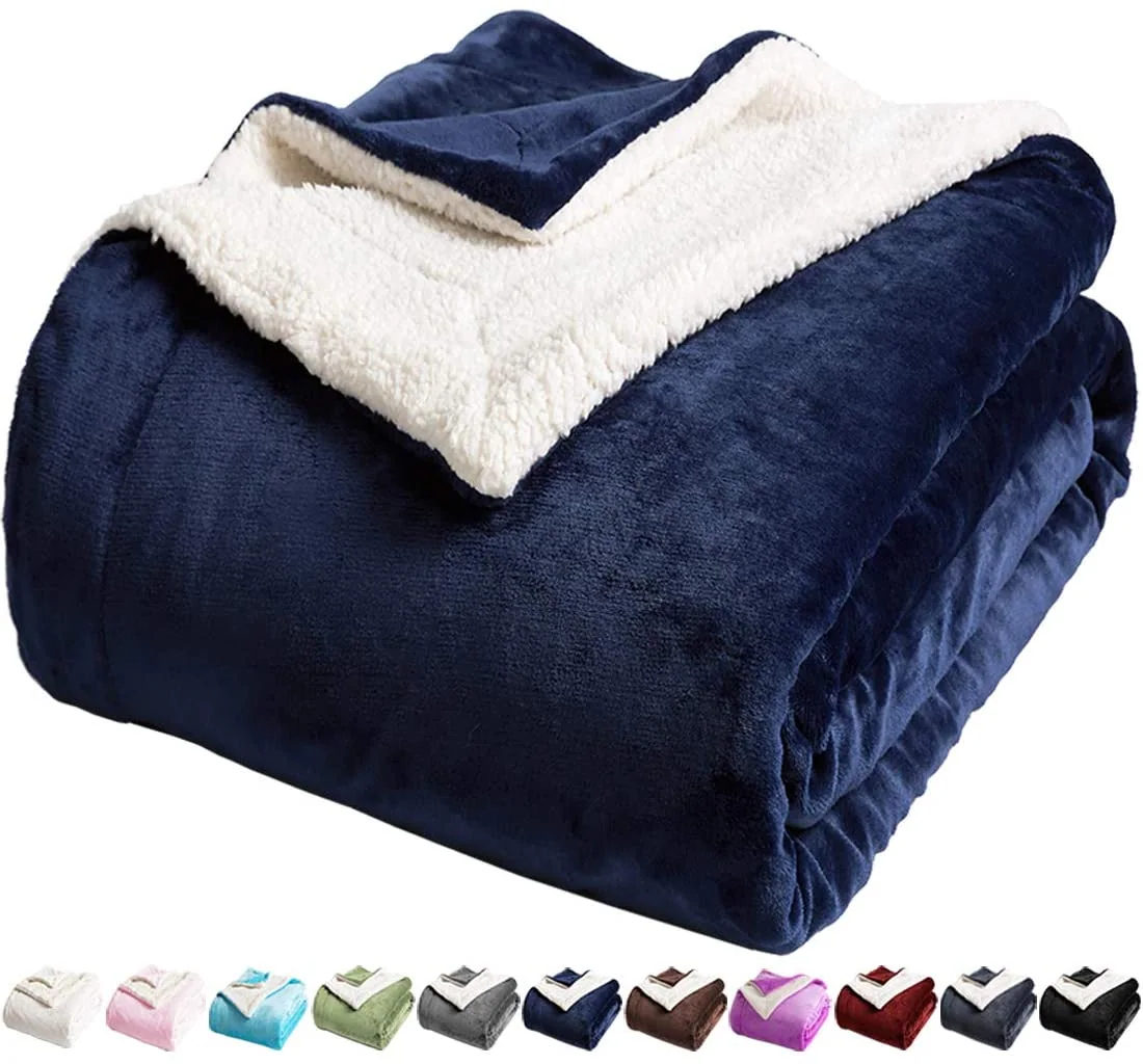 Sherpa Fleece Bed Blanket Queen Size Super Soft Fuzzy Plush Warm Cozy Fluffy Blanket — product image 8