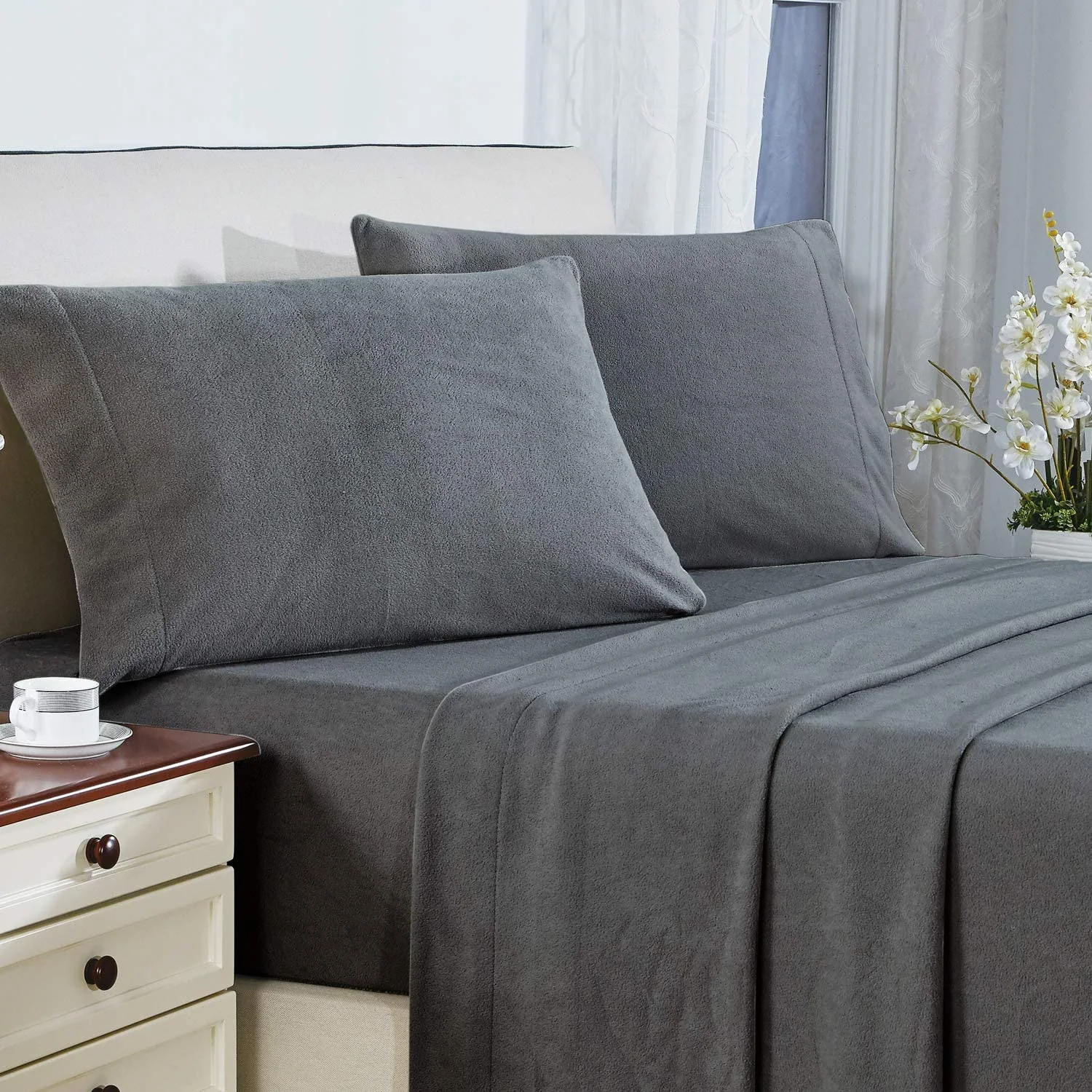 Micro Fleece Extra Soft Cozy Velvet Plush Sheet Set — product image 5