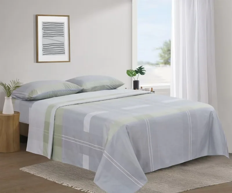 Printed Microfiber Bed Sheet Set — product image 1