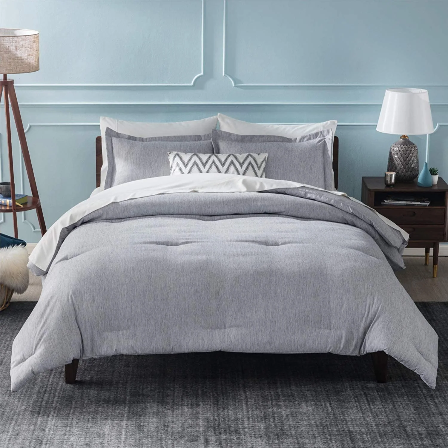 Cationic Dyeing Comforter Set -All Season Cationic Dyeing Comforter Set with 2 Pillow Shams — product image 8