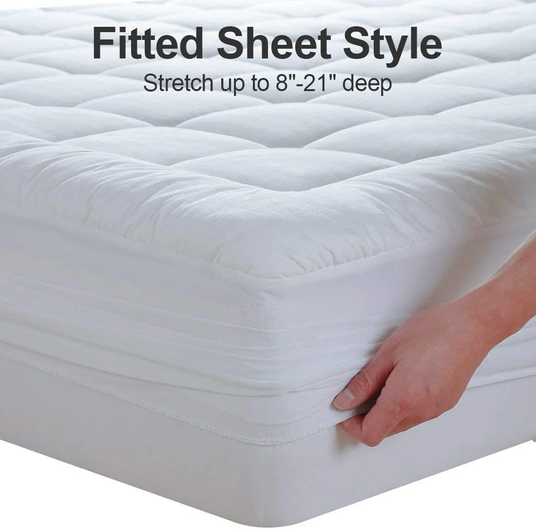 Pillow Top Mattress Topper Mattress Pad -Mattress Cover Quilted Fitted Mattress Protector — product image 2