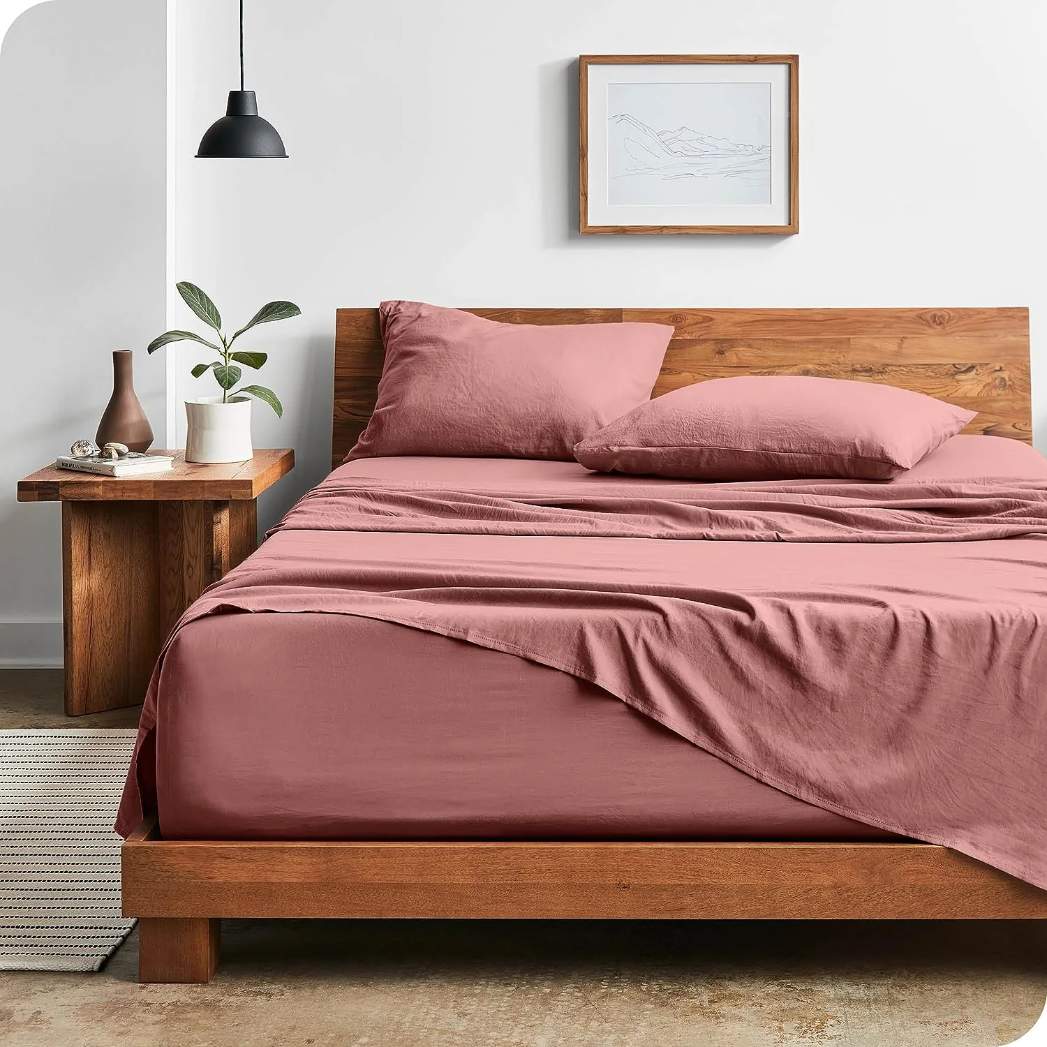 Sand Washed Bed Sheet Set - Premium 1800 Ultra-Soft Microfiber Bed Sheets — product image 3