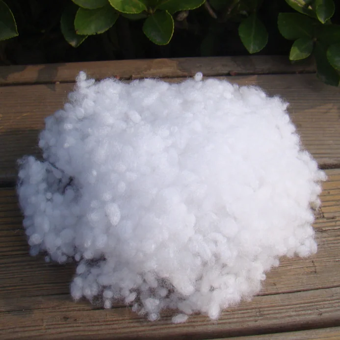 Good Quality Polyester Hollow Conjugated Fiber Peral Ball Recycled Grade Polyester Staple Fiber — product image 4