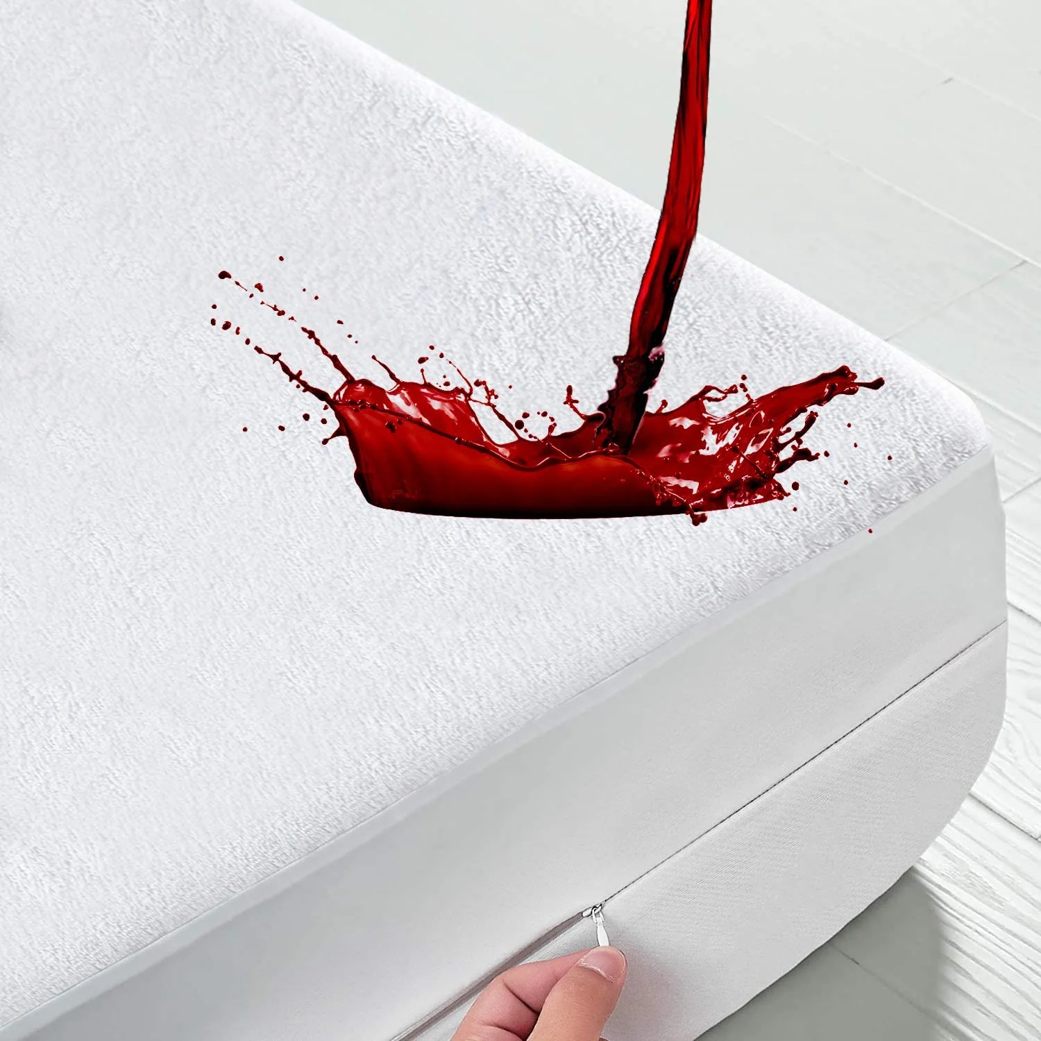 Waterproof Mattress Encasement - Zippered Bedbug Waterproof Mattress Cover, Premium Quality Hypoallergenic Bed Encasement — product image 1