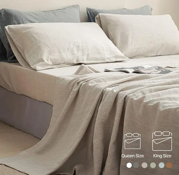 Linen Sheets Set 100% Pure Nautre Breathable and Durable Linen Bed Sheets — product image 5