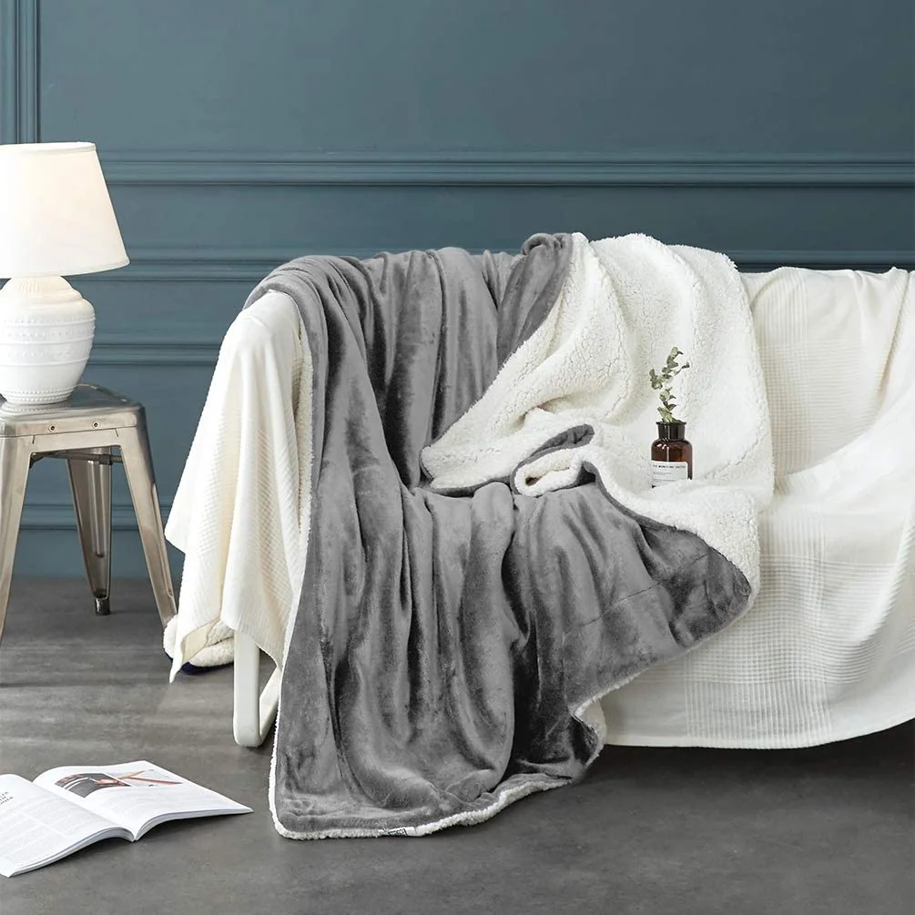 Sherpa Fleece Bed Blanket Queen Size Super Soft Fuzzy Plush Warm Cozy Fluffy Blanket — product image 3
