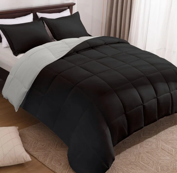 Fluffy Comforter Queen Set for All Seasons - Reversible White Queen Comforter Set — product image 12