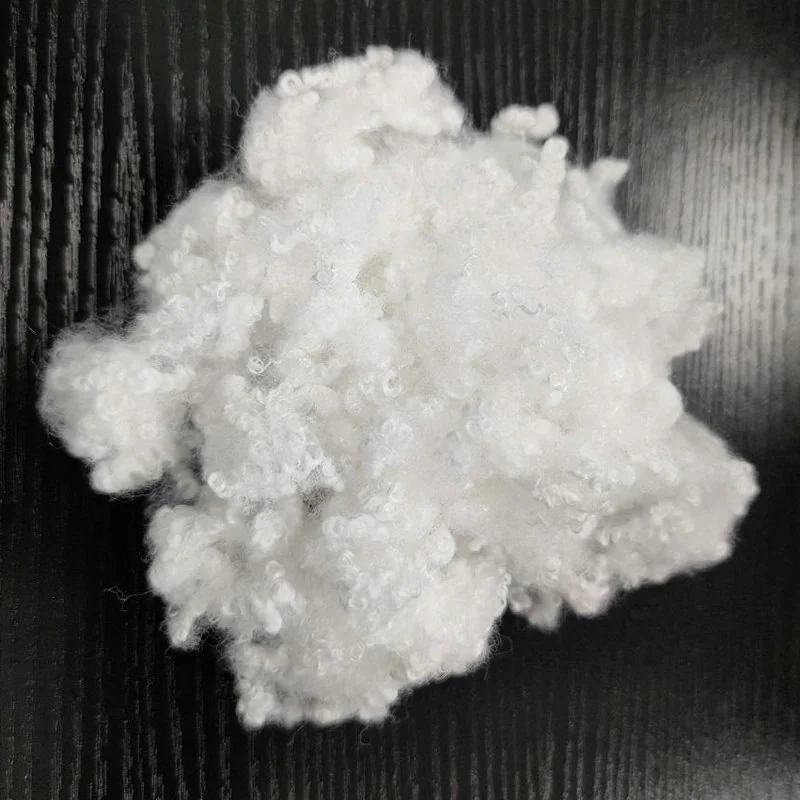 Polyester Waste Raw Materials Polyester Fiberfill 7D 15 Denier Hollow Slick Conjugate Fiber — product image 5