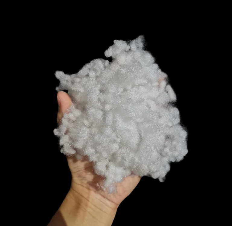 Good Quality Polyester Hollow Conjugated Fiber Peral Ball Recycled Grade Polyester Staple Fiber — product image 6