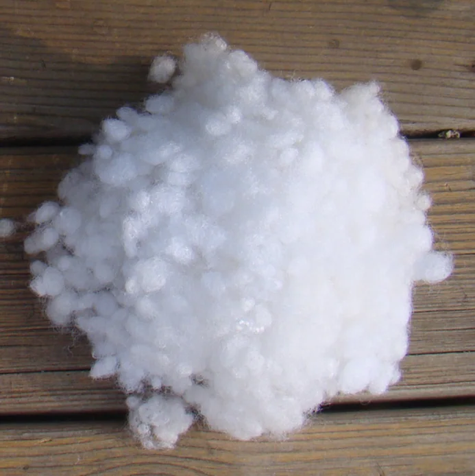 Good Quality Polyester Hollow Conjugated Fiber Peral Ball Recycled Grade Polyester Staple Fiber — product image 3