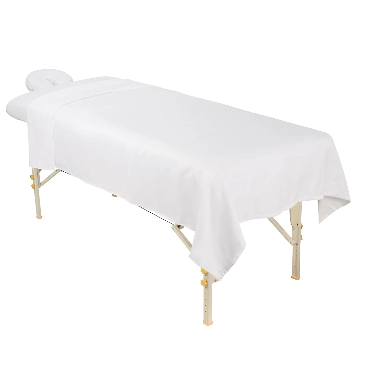 Massage Table Sheet Set - 3-Piece Microfiber Premium Facial Microfiber Bed Cover - Includes Flat and Fitted Sheets with Face Cradle Cover — product image 4