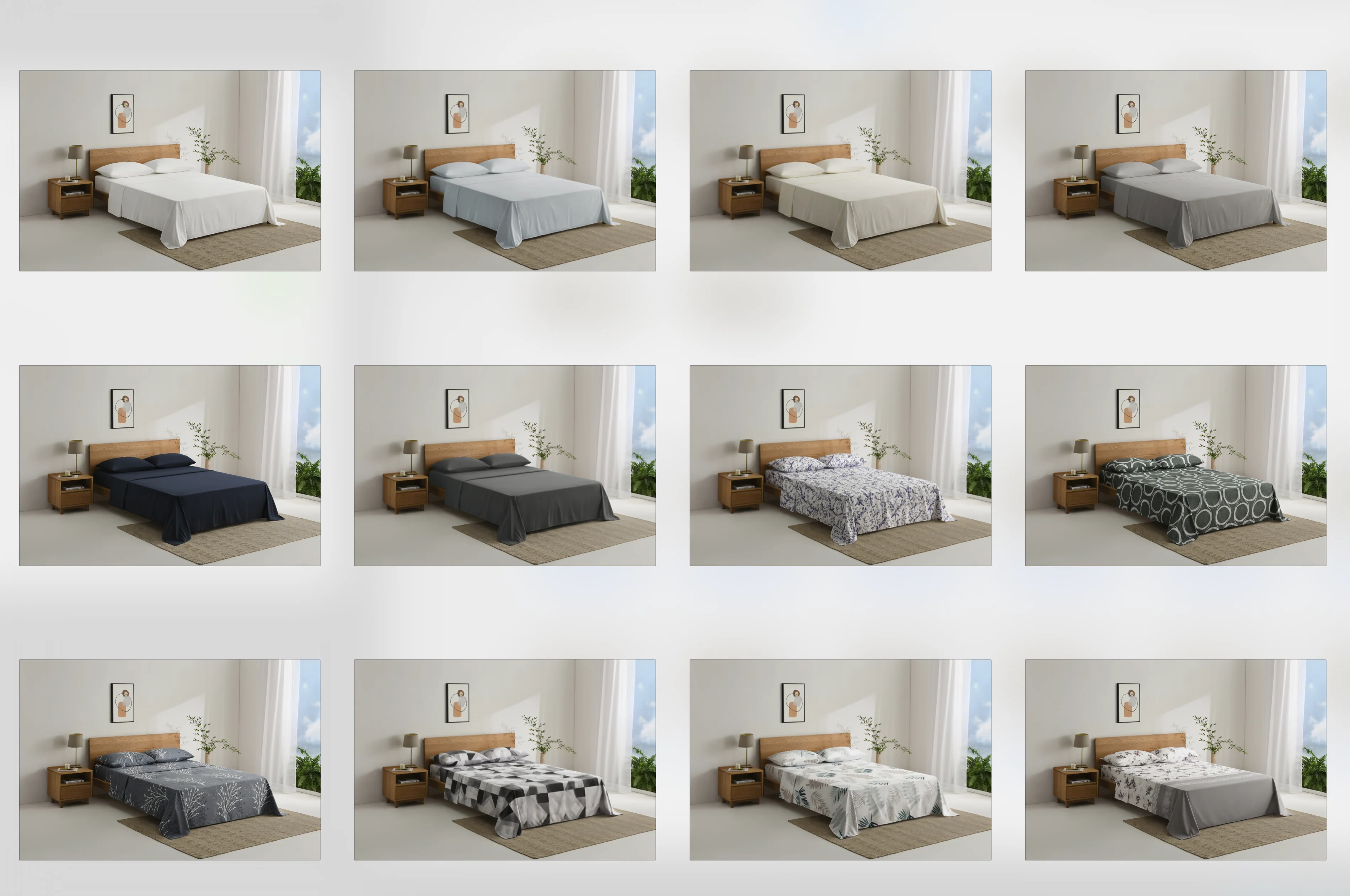 Printed Microfiber Bed Sheet Set — product image 3
