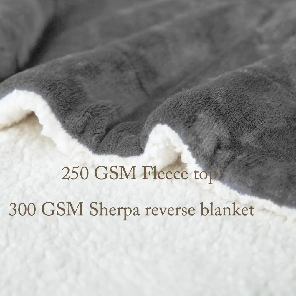 Sherpa Fleece Bed Blanket Queen Size Super Soft Fuzzy Plush Warm Cozy Fluffy Blanket — product image 7