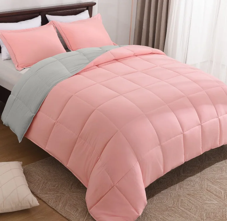 Fluffy Comforter Queen Set for All Seasons - Reversible White Queen Comforter Set — product image 6