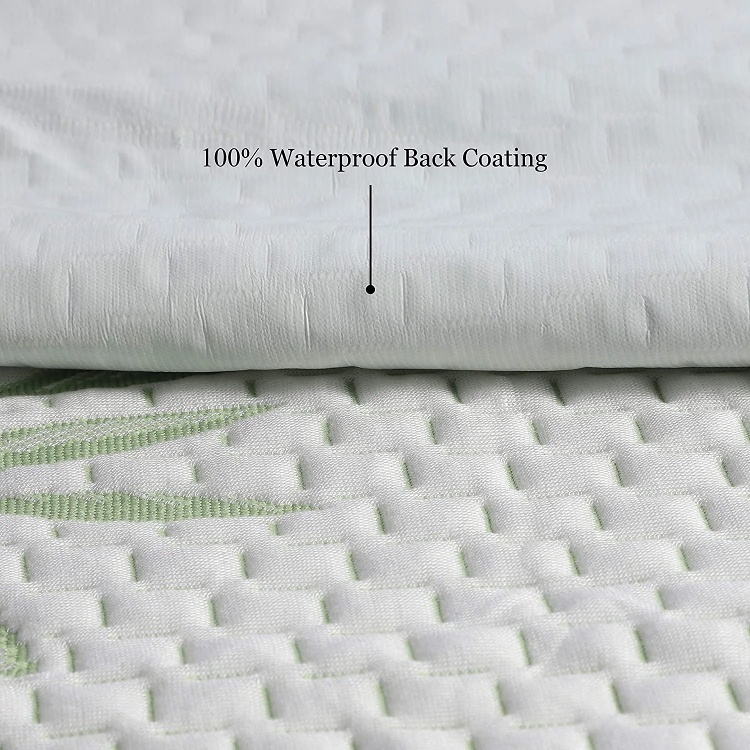 Waterproof Bamboo Mattress Protector-Non Noisy Breathable Ultra Plush Absorbent Extra Deep Fits — product image 3