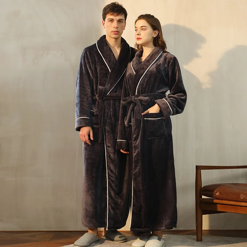 Premium Plush Soft Robe Fluffy, Warm, Fleece Sherpa Shaggy Bathrobe — product image 7