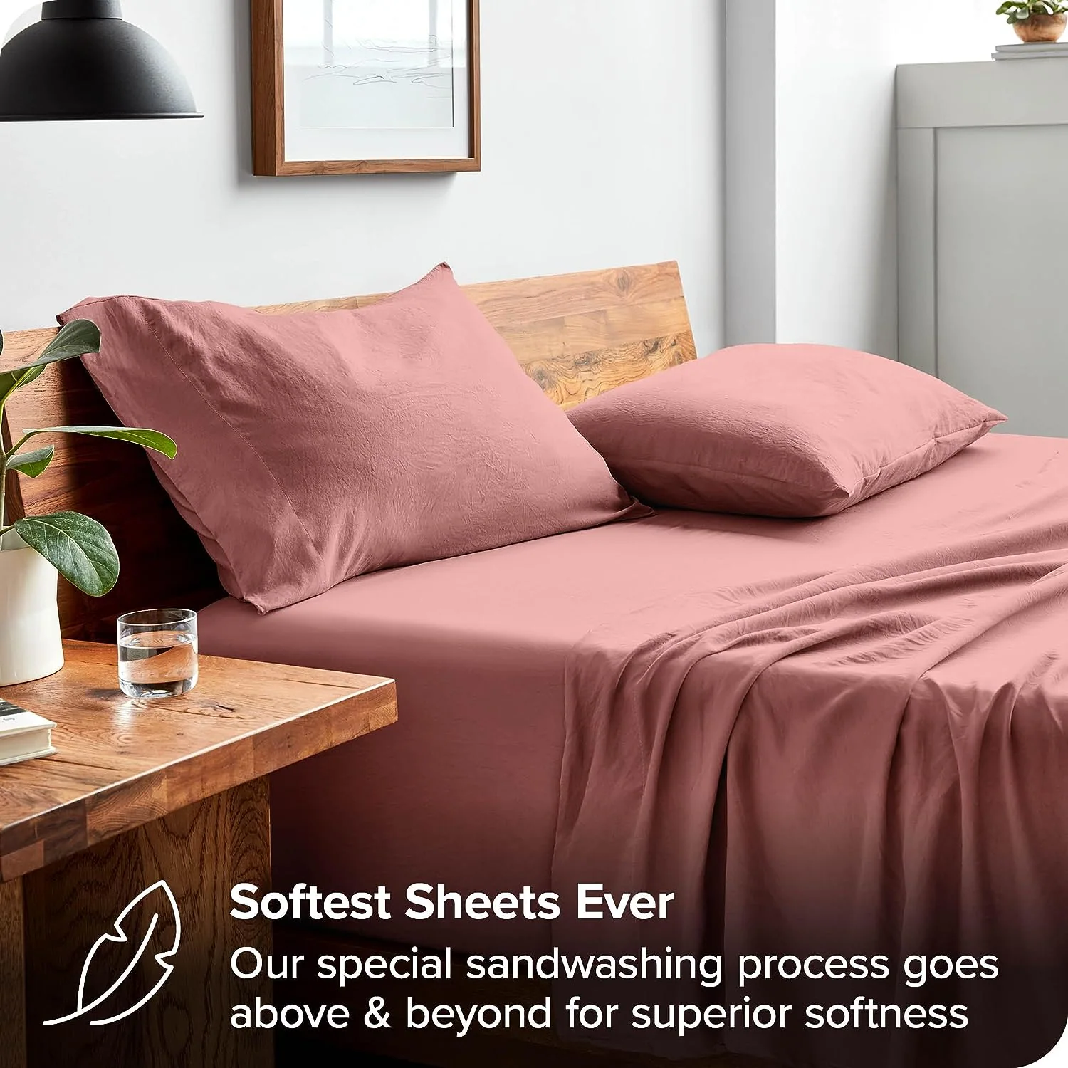 Sand Washed Bed Sheet Set - Premium 1800 Ultra-Soft Microfiber Bed Sheets — product image 1