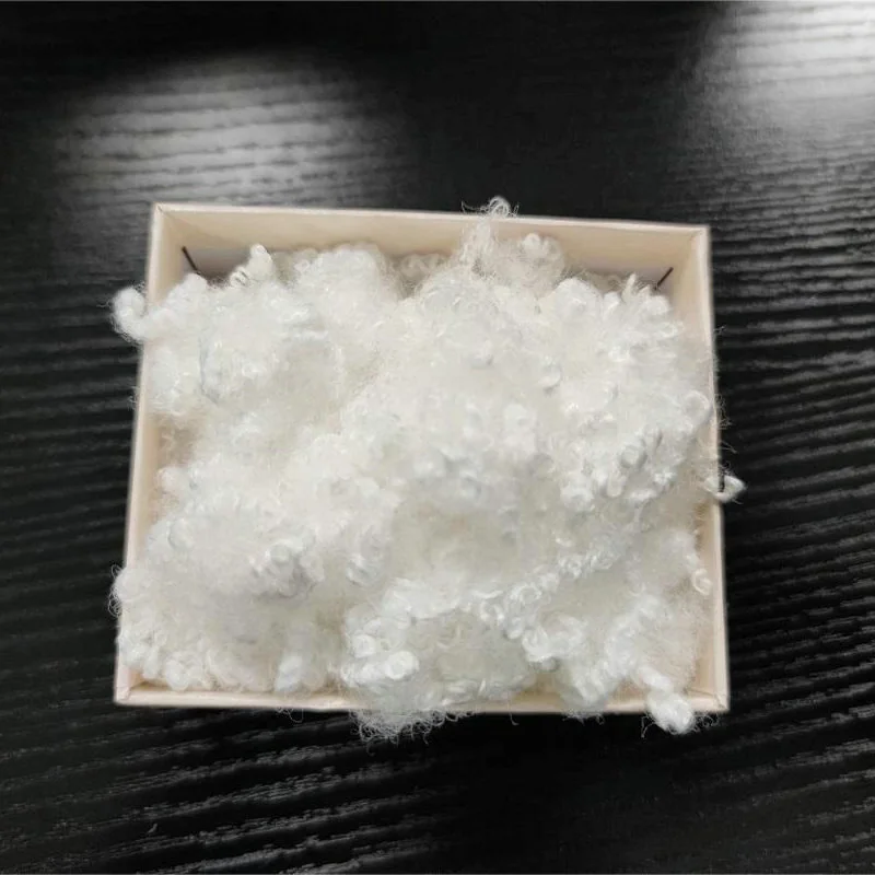 Polyester Waste Raw Materials Polyester Fiberfill 7D 15 Denier Hollow Slick Conjugate Fiber — product image 10