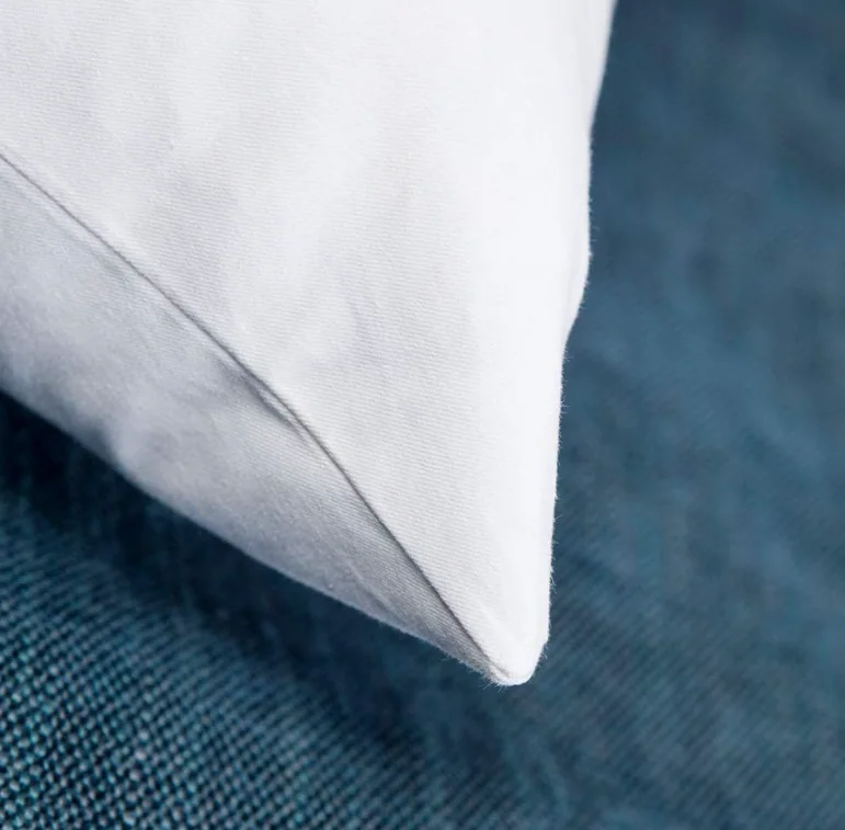 Feather Down Throw Pillow Inserts- with Organic Cotton Cover, Goose Feather Square White Decorative Pillow Inserts for Bed, Sofa, and Couch — product image 9