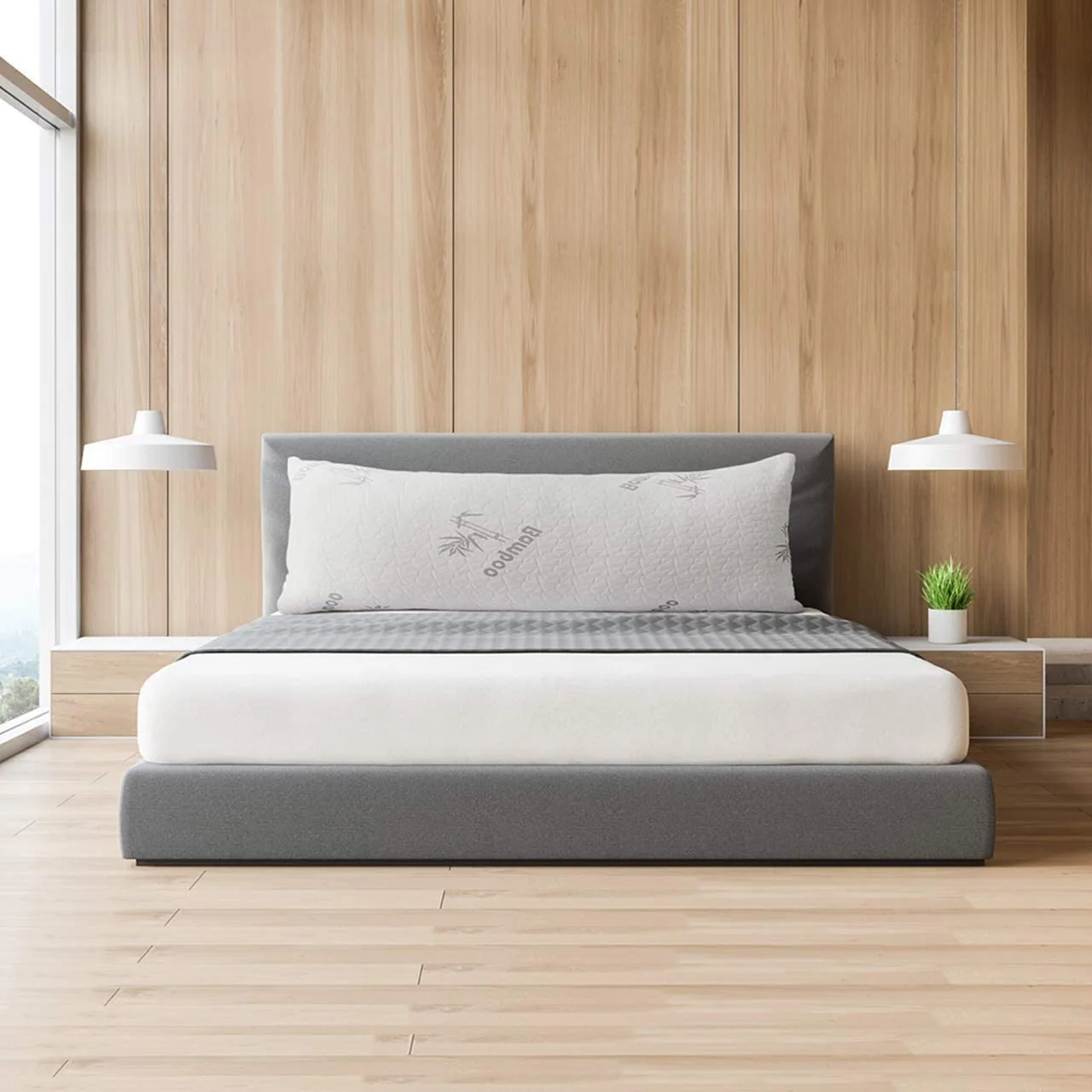 Large Body Pillow Insert- Breathable Full Body Pillow for Side Sleeper - Soft Long Bed Pillow for Adults — product image 2