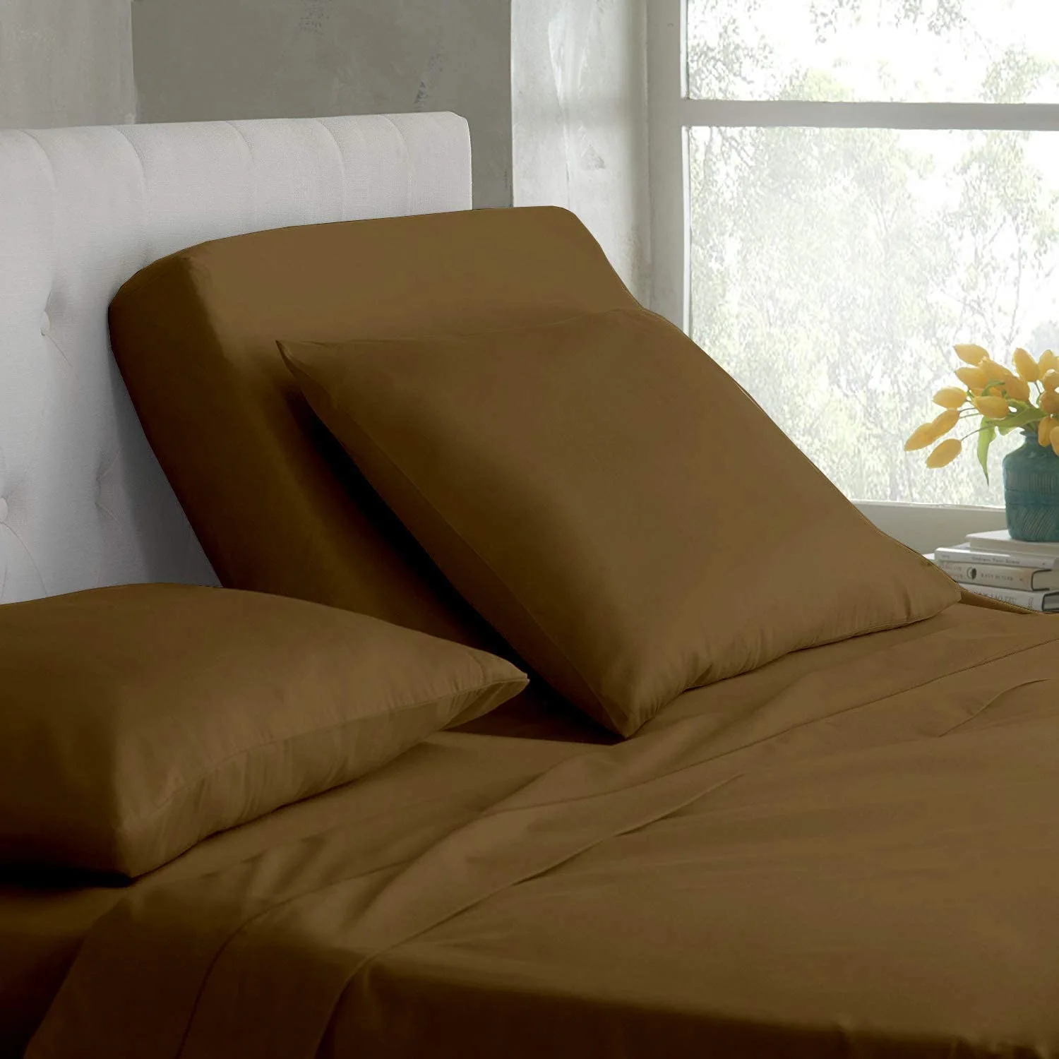 Split Microfiber Bed Sheet Set- 5 Piece Sheet Set - Comfy Breathable & Cooling Sheets for Adjustable Beds — product image 6