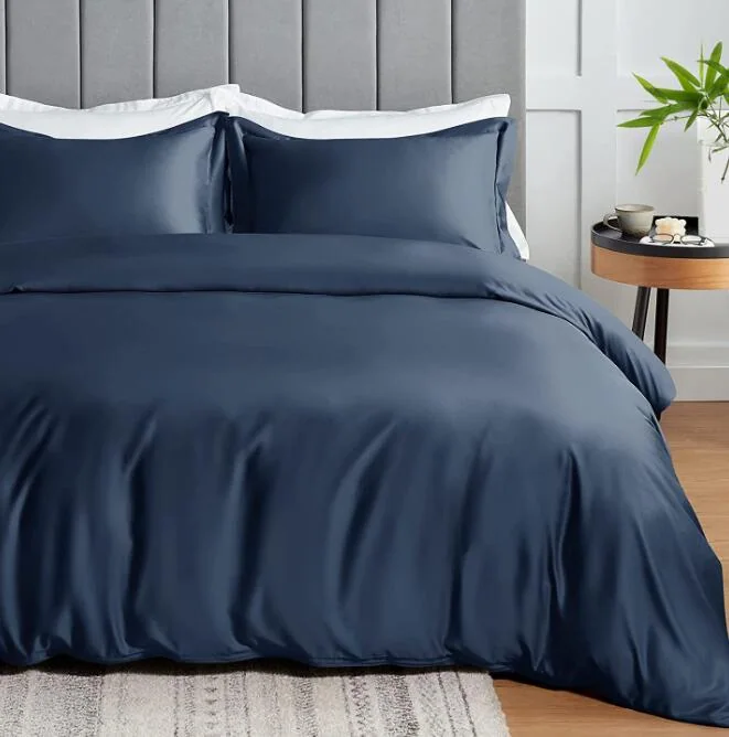 3-pcs bamboo duvet cover set - 100% Viscose derived from Bamboo, Organically Grown, Buttery Soft, Cooling Duvet Covers — product image 6